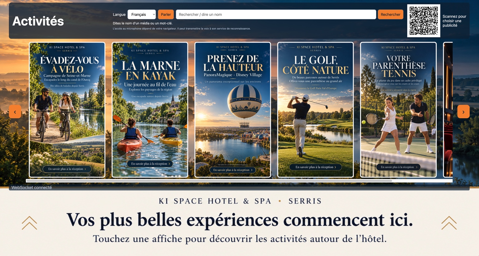 Interface de contrôle Prospectus